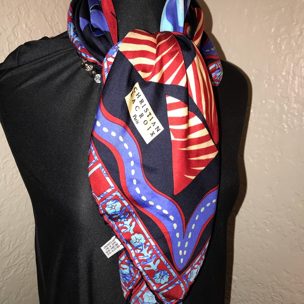 SOLD!!!90’s Christian Lacroix silk scarf